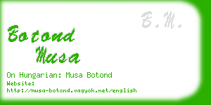 botond musa business card